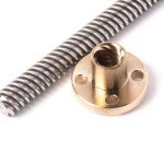 Lead Screw T8 for CNC & 3D Printer Size 8x1000mm + Nut